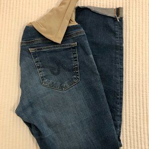 AG Distressed, Cropped Maternity Jeans, Size 30